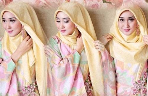 Model Hijab Pesta Simple
