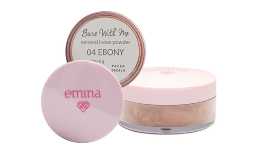 3. Emina Bare With Me Mineral Loose Powder